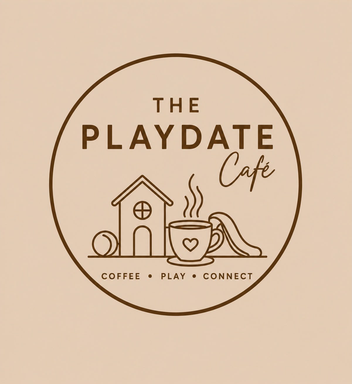 The PlayDate Café logo